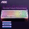 AOC K98 Прозрачные колпачки клавиш Трехрежимная RGB механическая клавиатура