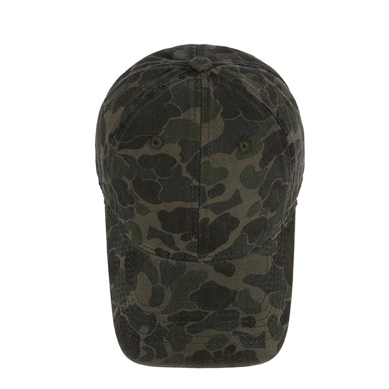 Vintage Camo Baseball Cap, Adjustable Distressed Dad Hat, Outdoor Hunting Sun Hat for Men Women
