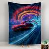Lightning McQueen Cars Rainbow Speed Pixar Kids Room Bohemian Tapestry for Fans Home Decor