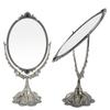 Metal Europeanstyle Mirror Retro Makeup Doublesided Mirror For Bathroom Bedroom Dressing