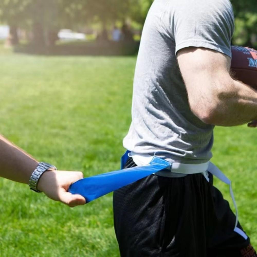 Adjustable Waist Flag Belt Durable Football Training Belt Rugby Flag Tag Flag Football Sport