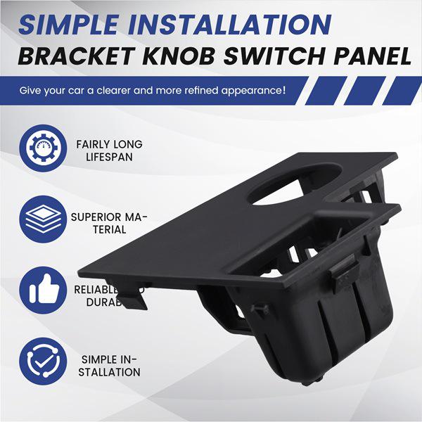 Черная ABS Накладка на Панель Переключателей Бардачка Автомобиля 825276