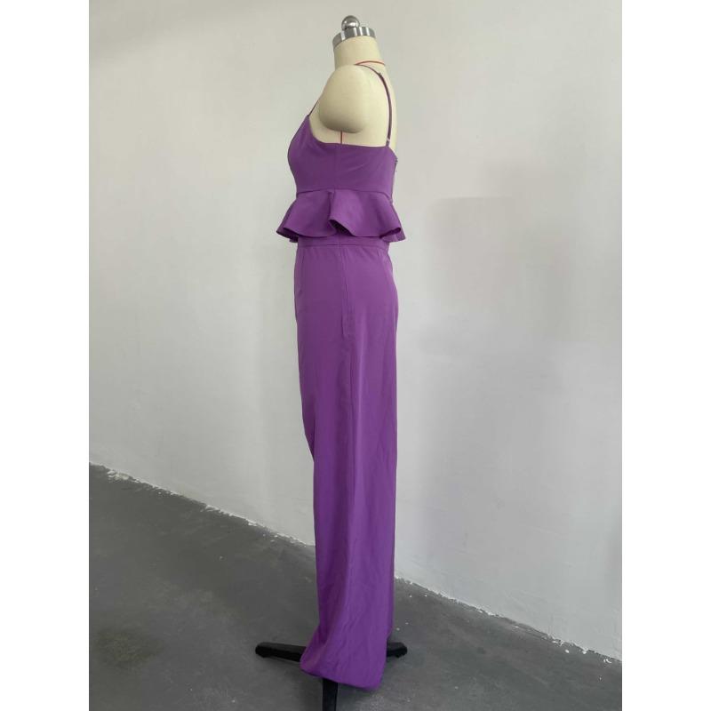 Женский облегающий камзол с рюшами и подолом, прямые брюки с высокой талией, повседневный костюм