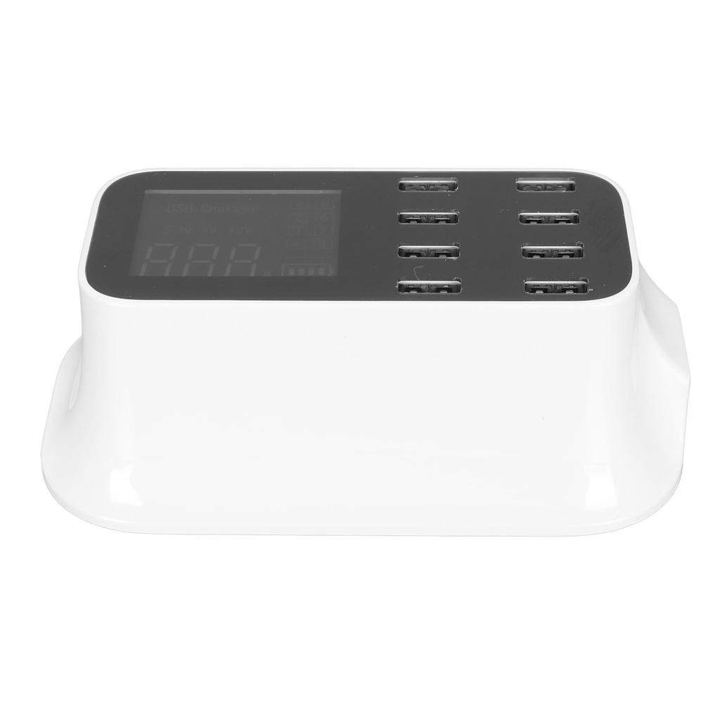 8-портовая USB-зарядная станция Порт быстрой зарядки USB-зарядная станция со светодиодным дисплеем для