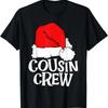 Футболка для семейной группы 'Cousin Crew' с рождественским пижамным дизайном