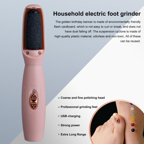 Электрический инструмент для удаления мозолей для ног, профессиональная шлифовальная машина для ног для мужчин и женщин, набор для педикюра, скруббер для ног для удаления мозолей от омертвевшей кожи, инструмент для ухода за ногами с зарядкой через USB