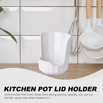 MAGICLULU Керамическая подставка для крышек и ложек, Многофункциональный кухонный органайзер для крышек и кухонной утвари, Противоскользящая конструкция, 4.87X3.93X3.93