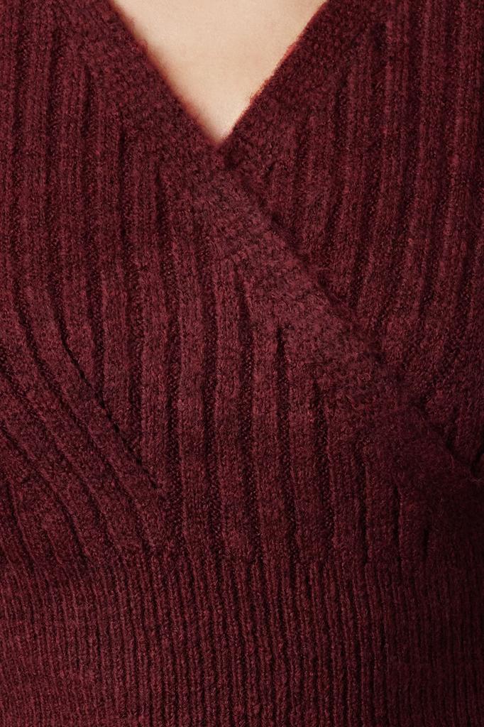 Women's Elegance Style Sweater Stone Crop Soft Textured Double Breasted Knitwear Sweater