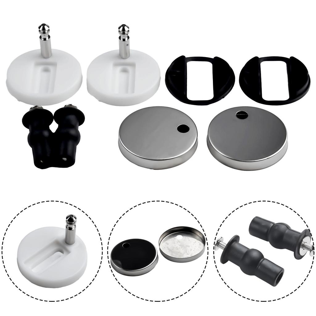 2 шт. крепления для сиденья унитаза для большинства стандартных сидений унитаза с верхней фиксацией шарнира для быстрой установки комплекта для унитаза