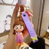 Adorable Doll Keychain Silicone Cute Cartoon Multicolor Key Accessory Gift