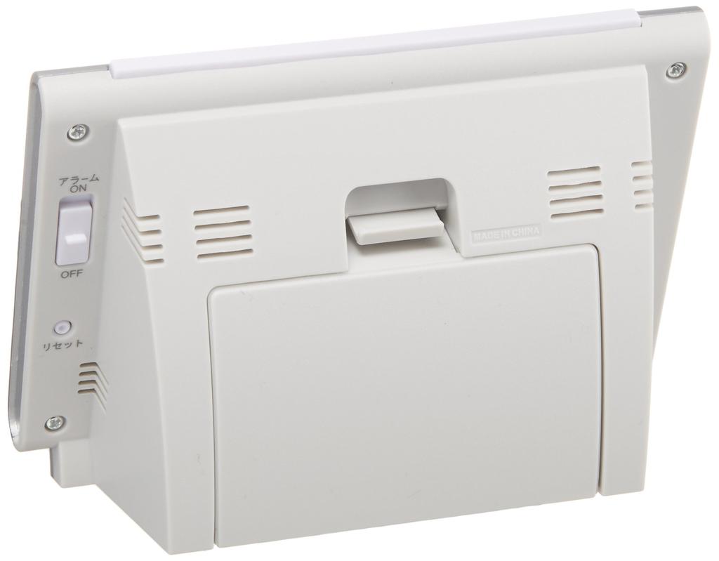 Часы Seiko Будильник Радио Цифровой Календарь Температура Влажность Дисплей Белый Жемчуг SQ698S SEIKO