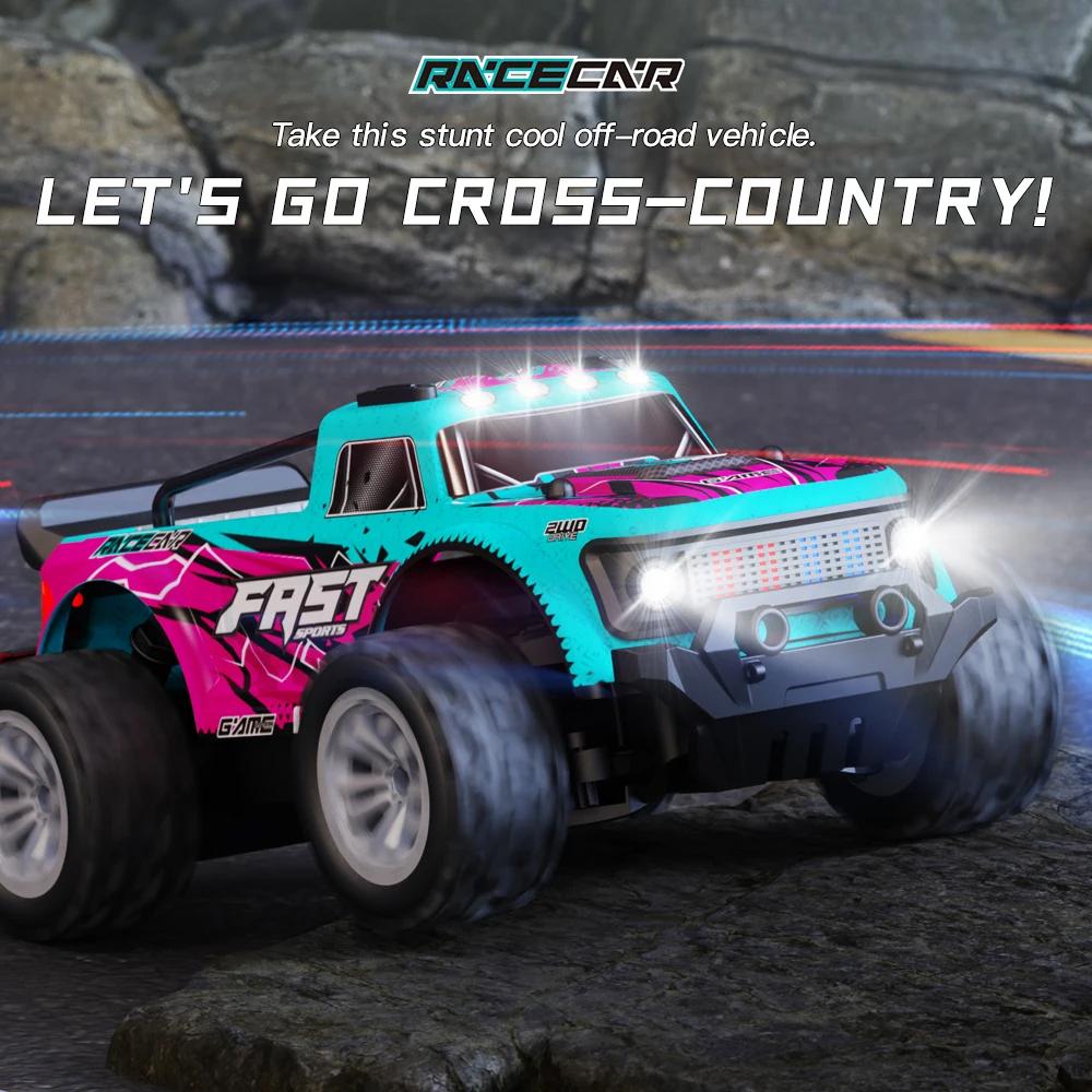 1:16/1:20-дюймовый сплавной RC-автомобиль со светодиодной подсветкой, 2,4 ГГц, внедорожник, управляемый дистанционно, альпинистский транспорт, уличные машинки, игрушки, подарки для детей