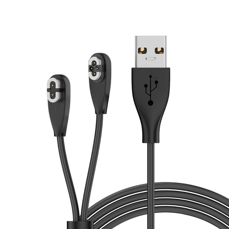 Магнитный USB/Type C 4-контактный кабель для зарядки для спортивных наушников S710 AS800 с костной проводимостью, легкий, портативный