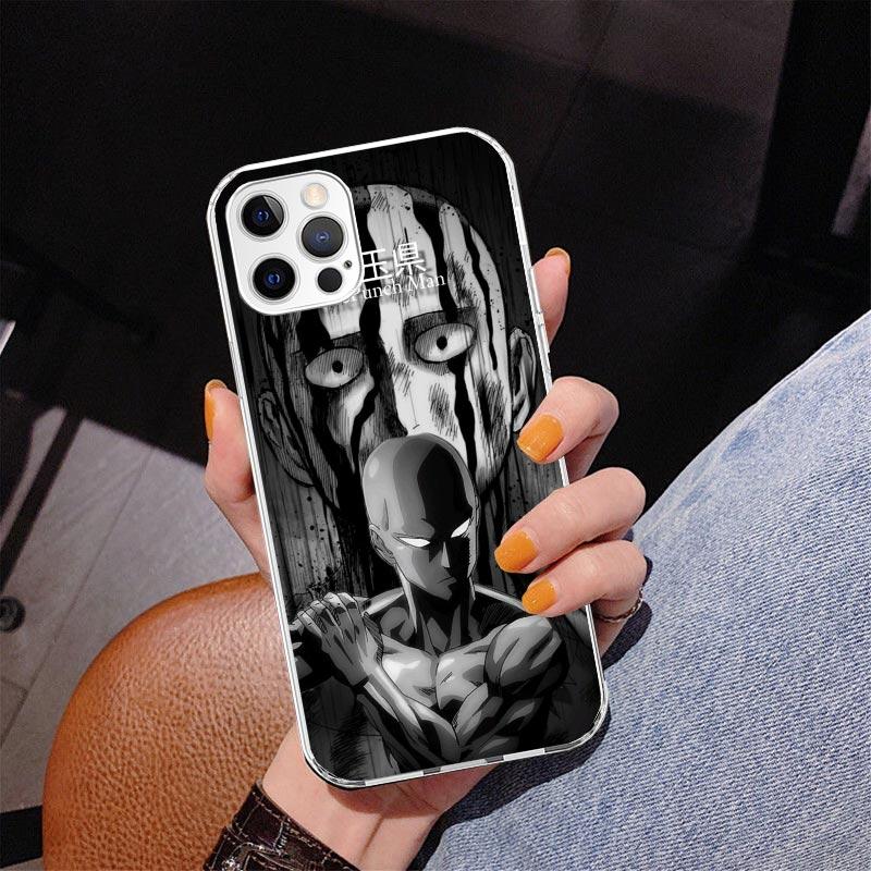 Чехол для телефона One P-Punch-Man Saitama King для iPhone 13 12 Mini 11 Pro Max XS XR X SE 7 8 Plus 5S 5 6S 6 Подарок Печатная Крышка Fundas