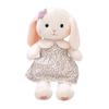 Floral Dress Colorful Emily Rabbit Plush Toy With Soft Pp Cotton Filling For Children
