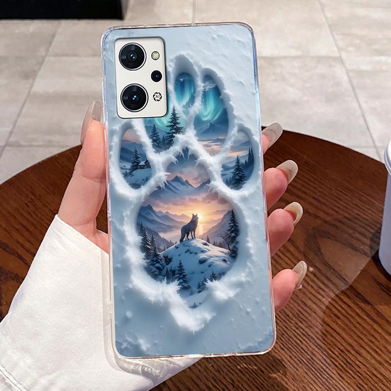 Чехол с рисунком панды для OPPO Reno 7A 9A (A201OP) Прозрачный Мягкий Чехол Смешной Милый Печатный Силиконовый Ударопрочный Чехол