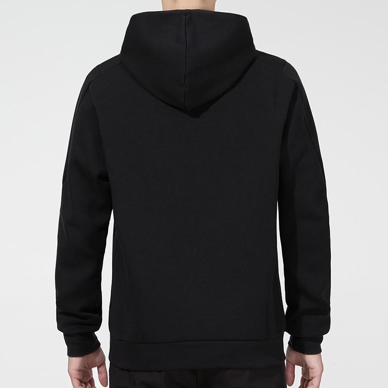 Adidas Essentials флисовая толстовка с капюшоном двойной вязки на молнии, мужская верхняя одежда, черная HA1416