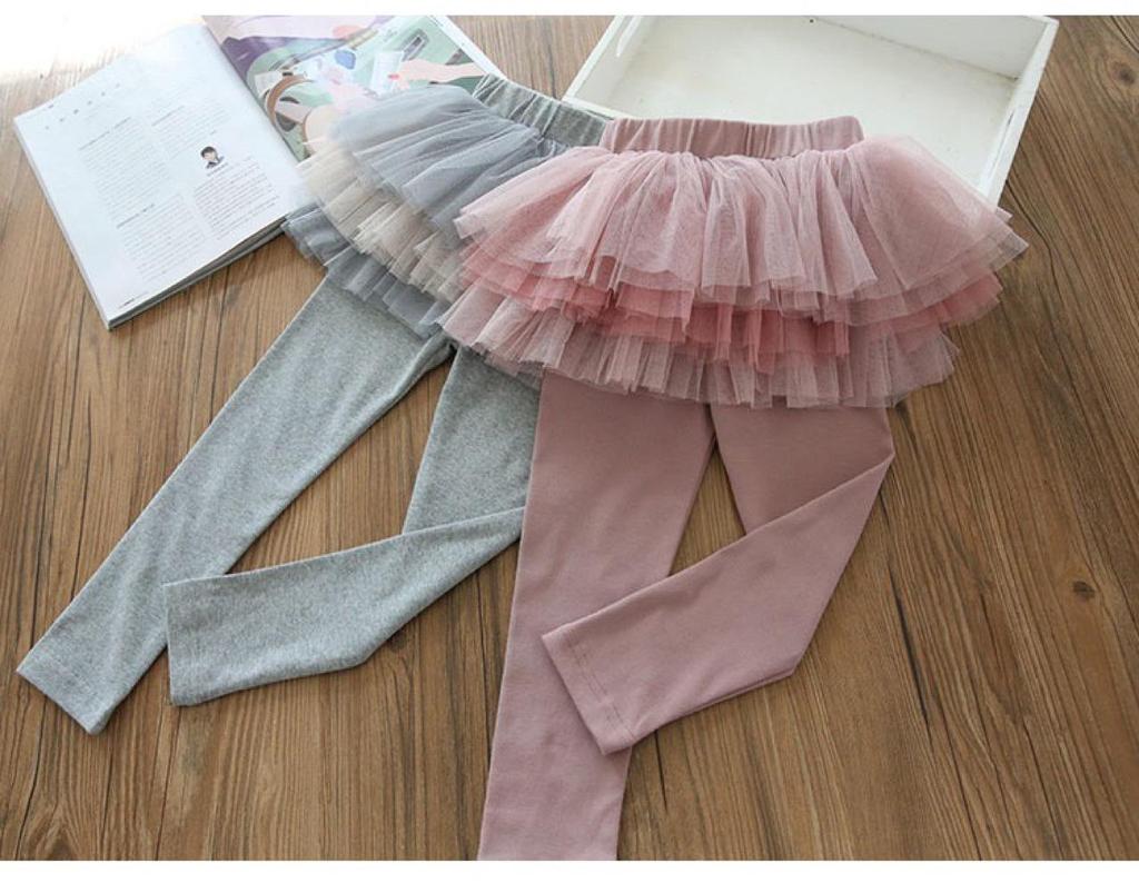 Girls' Fashionable Culottes: 2024 Spring & Autumn Style Skirt Leggings for Children