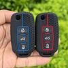 Чехол для автомобильного ключа для VW Golf Jetta POLO tiguan для Skoda Yeti Superb Rapid Octavia для SEAT Leon Ibiza 3-кнопочный силиконовый чехол для ключа