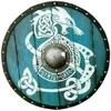 60.96  Cm Viking Round Templar LARP Warrior Shield Blue