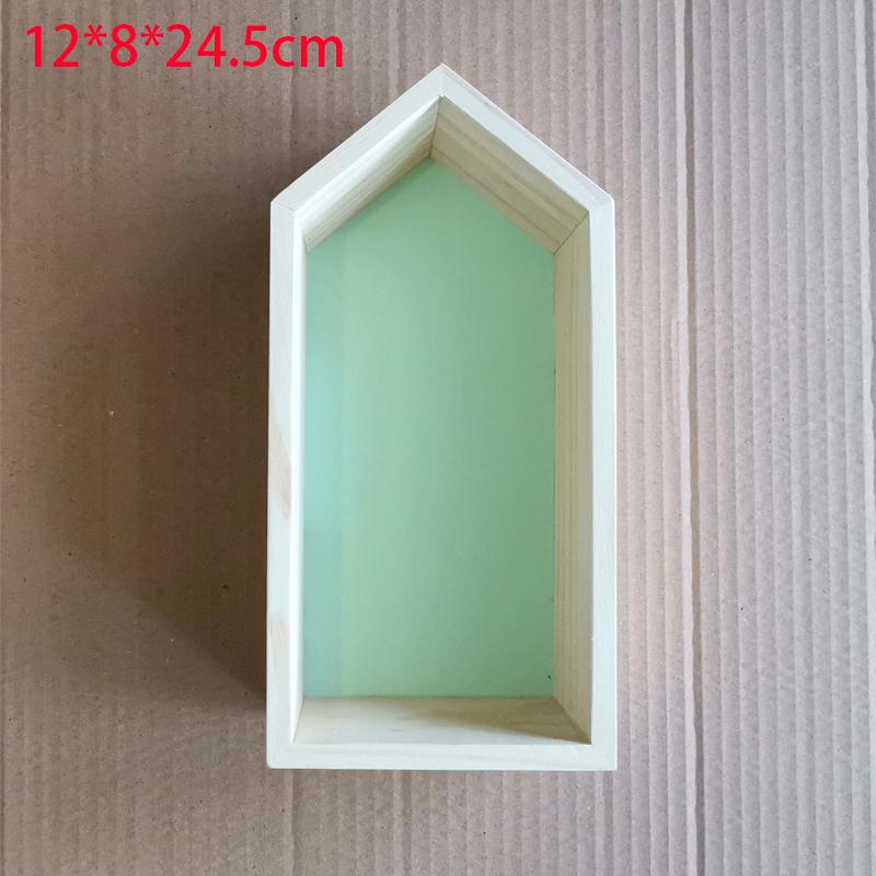 Wooden Creative Storage Rack Children'S Room Bedroom Wall Decoration Storage Rack Wall Shelf For Home Office Decorative Storage