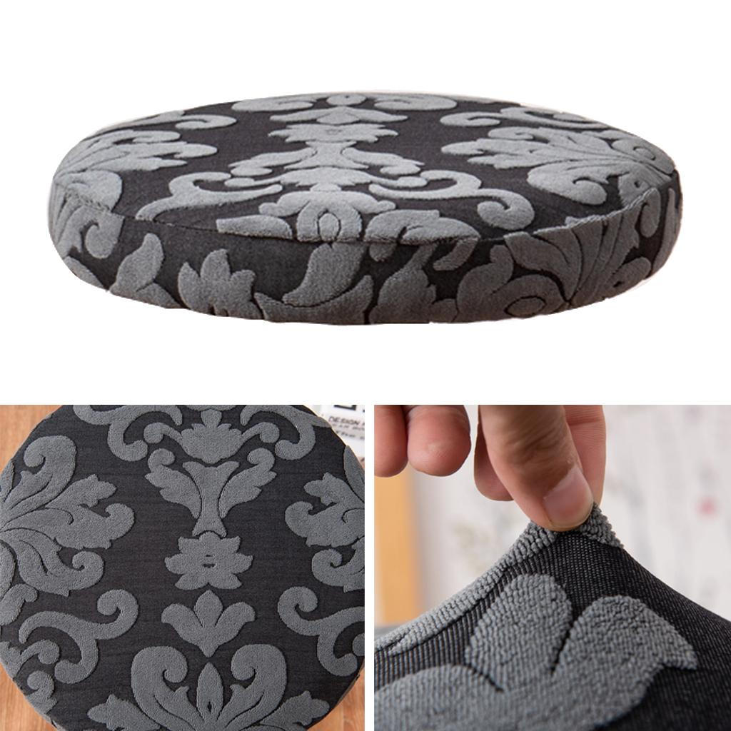 5-13cm Thick Elastic Bar Stool Cover Polyester Comfortable Round Swivel Chair Protection