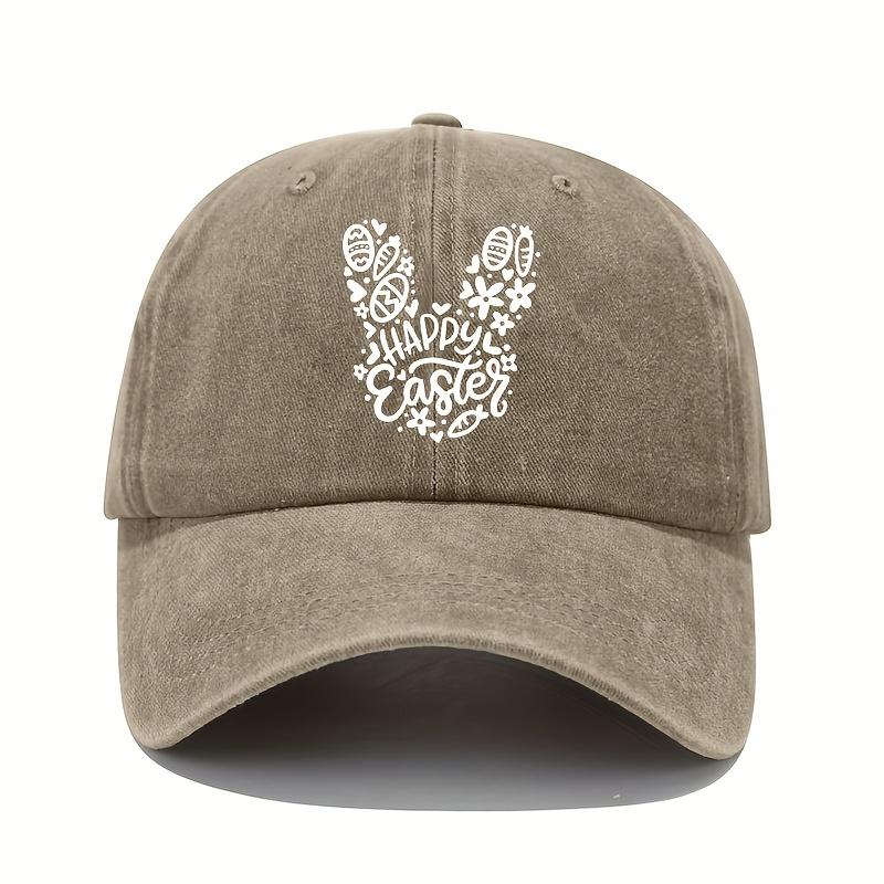 Бейсболка с принтом кролика, ретро, легкая, стирающаяся, с регулируемым ремешком, мужская и женская, повседневная, для защиты от солнца