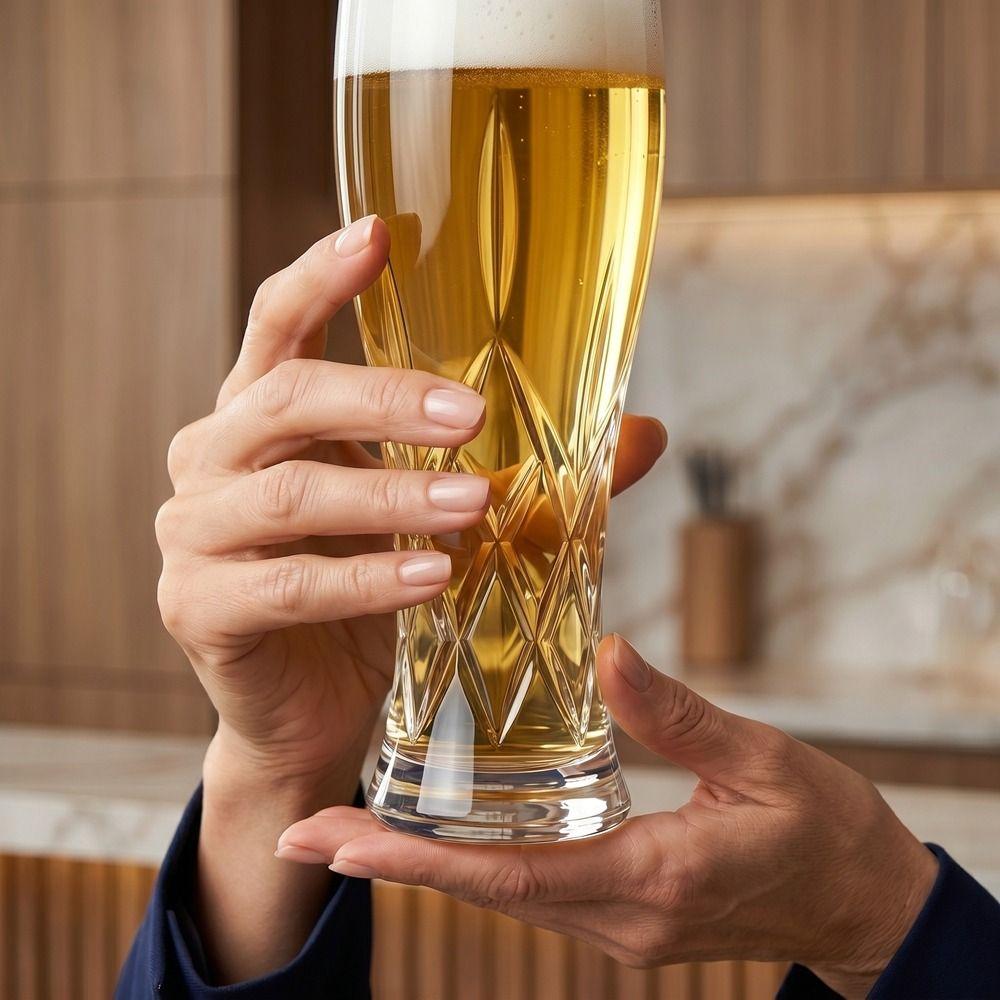 Thickened Juice Glass Exquisite Carved Ice Coffee Cup Drinkware Glass Beer Mug Barbecue