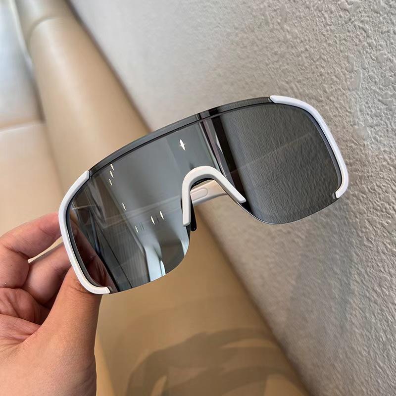 Солнцезащитные очки в стиле панк-футуристические квадратные, цельные, мужские и женские, для езды на открытом воздухе, катания на лыжах, ветрозащитные, цветные