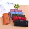 Women Long Wallets Soft  Leather Clutch Wallets Card Holder Card Holders Buckle Zippers Money Clip Multi-Card Female Coin Purses