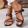 Women's Pumps Summer Womens Sandals Elegant Female Slippers Square Toe Clip-toe High Heel Slippers New Sandalias Femininas