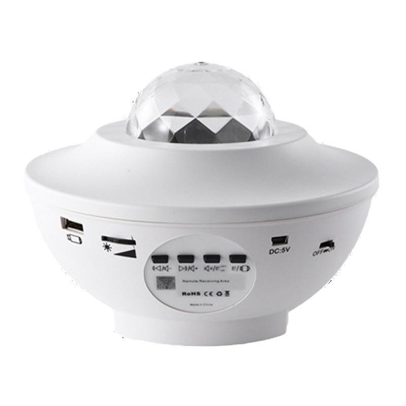"Starry Sky Projection Lamp with Bluetooth Speaker and Water Pattern Laser"