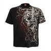 Spiral Direct Unisex Adult Skull Shoulder Wrap T-Shirt