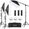 Andoer Studio Photography Light Kit Softbox Lighting Set with 85W 2800K-5700K Bi-color Temperature