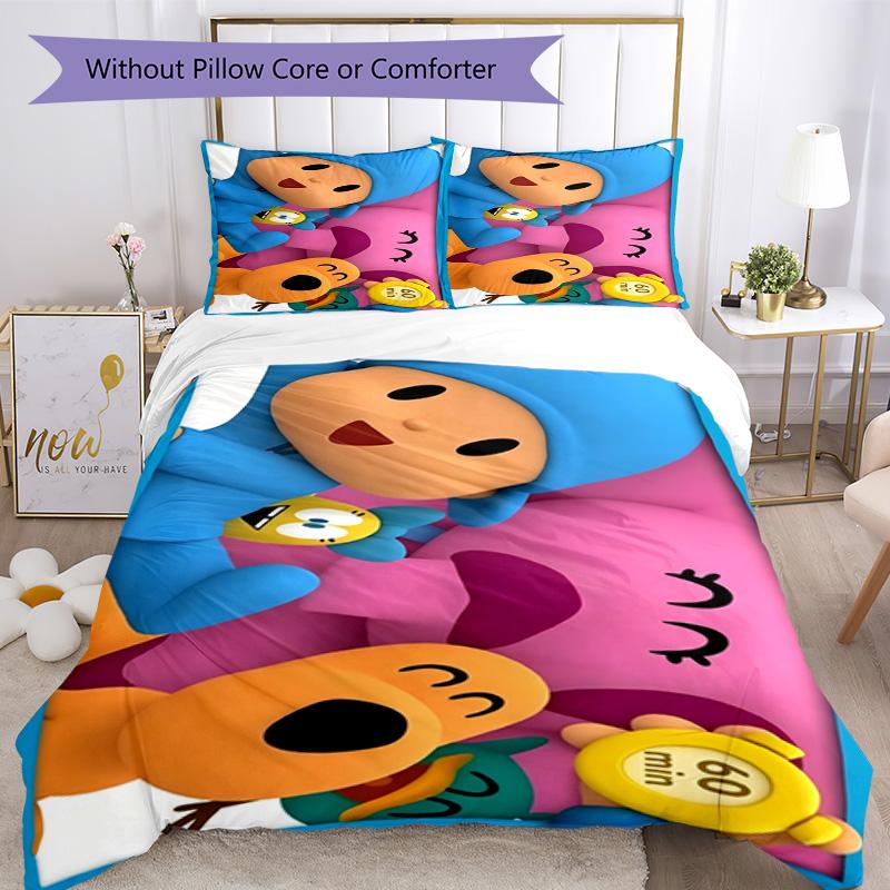 Pocoyo Comforter Cover Set Design for Bedrooms Machine Washable Christmas Gift