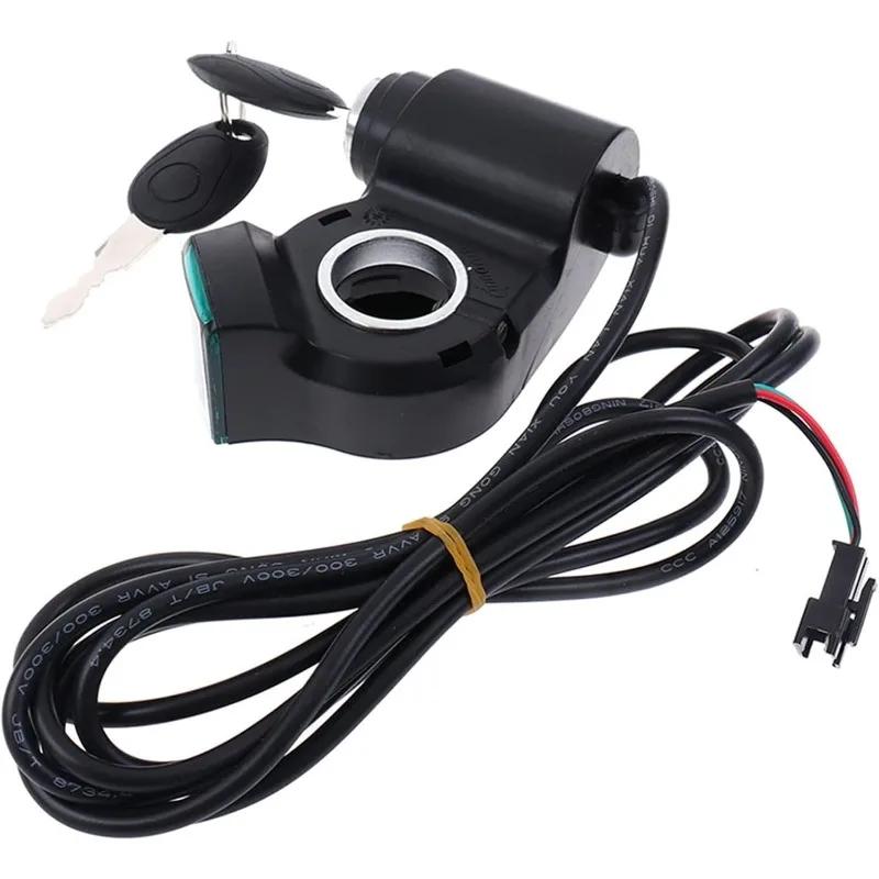 Электровелосипедный вольтметр с цифровым замком и кнопкой управления дроссельной заслонкой Электровелосипедный вольтметр с цифровым замком и кнопкой управления дроссельной заслонкой Дисплей напряжения Переключатель питания