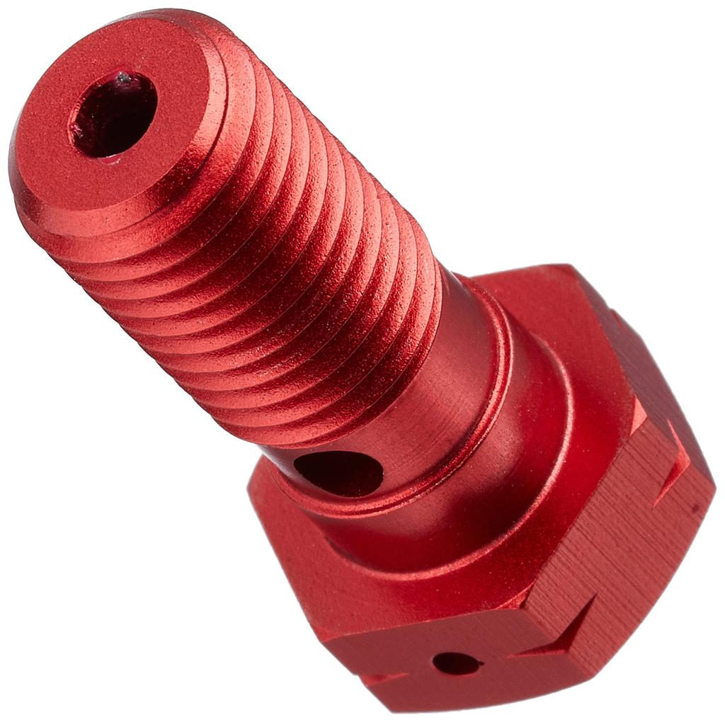 KITACO Aluminum Banjo Bolt (STD/Single/P1.25) Grom/PCX/Dio 110/Cygnus X etc. Red 771-0502501