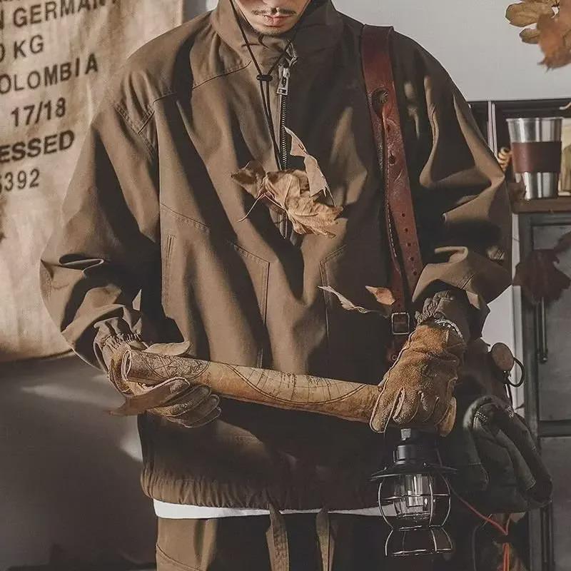 Мужская повседневная куртка в американском стиле в стиле ретро — весна и осень, модная свободная рабочая одежда