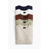 H M 5 Piece Regular FiT T sHirT seT wHiTe Beige Green