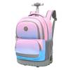 School Students Carry and Pull Dual-purpose Trolley Schoolbags with Wheels That Can Climb Stairs