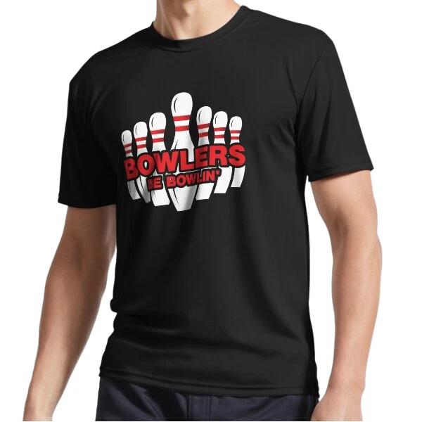 Новая футболка BOWLERS BE BOWLIN' с активным логотипом, смешная, размеры от S до 5XL