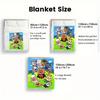 Anpanman 2D Flat Pattern Flannel Blanket High quality All Seasons Warmth and Comfort Perfect for Christmas Gifts.SMT0917434