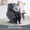 TV Chair with Lift Assist Electric Recliner with Reclining Function, Massage Function, 93x91x103 cm, Dark Gray