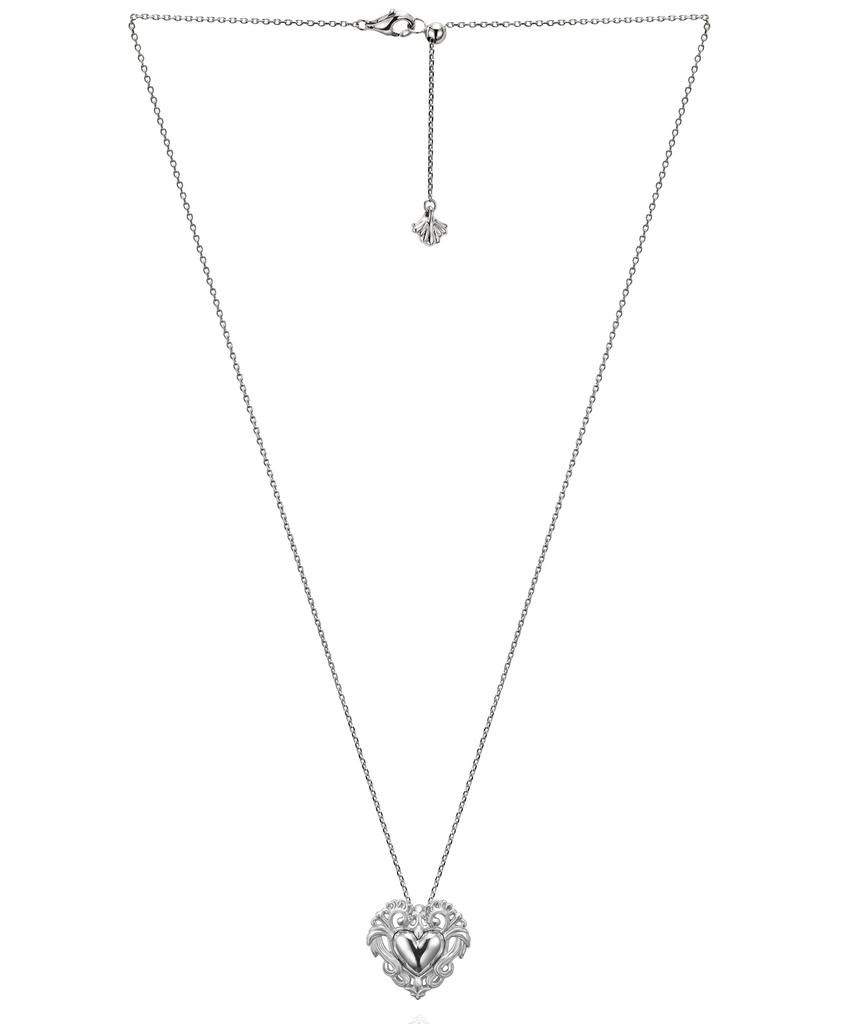 Trencadism Art Nouveau Heart Necklace Silver 925 Necklace Ann18Ht