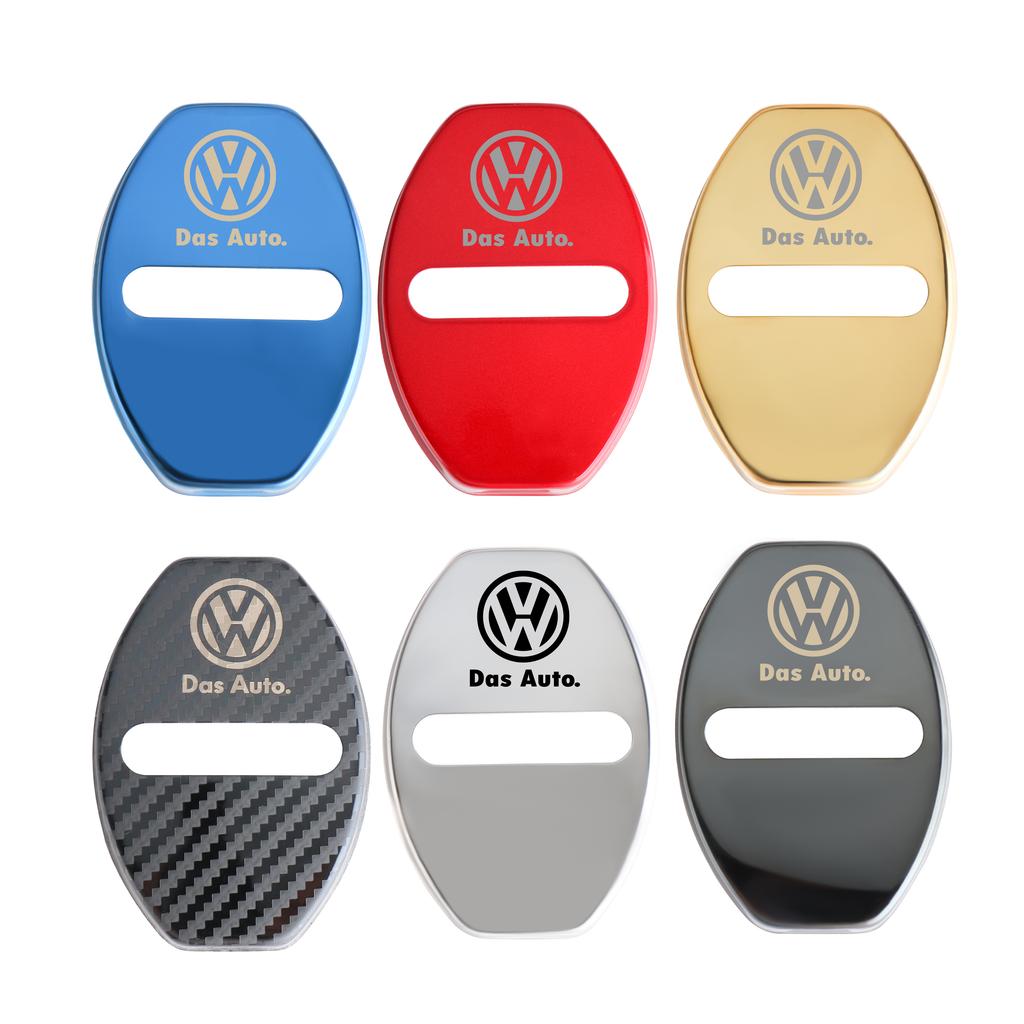 Car Door Lock Protective Cover Stickers For Volkswagen VW Scirocco Beetle Touareg Tiguan CC T-ROC Golf 4 5 6 7 T4 Sharan Passat