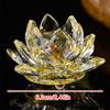 1PC Multi-Colored Glass Home Lotus Decor Exquisite Crystal Lotus Decorations Party Ornament Transparent Table Centerpiece Wedding