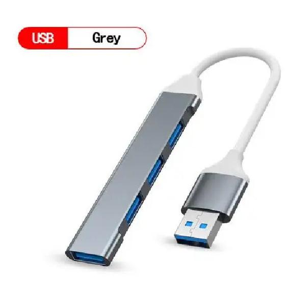 Новый USB 3.0 концентратор, 4 порта USB, высокоскоростной разветвитель Type C 5 Гбит/с для ПК, компьютерные аксессуары, многопортовый ХАБ, 4 порта USB 3.0 2.0
