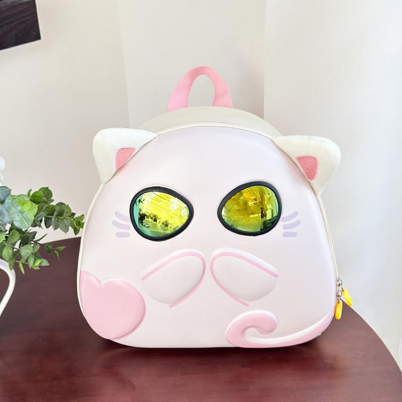 Adorable Cat Design Toddler Backpack For Boys And Girls With Sunglasses Fun Style