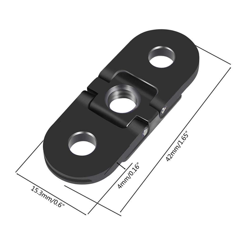Folding Fingers with 1/4 Connector Port for Hero 10/9/8 Adapter Mount for Housing Handle Monopod Tripod Mount Monopod