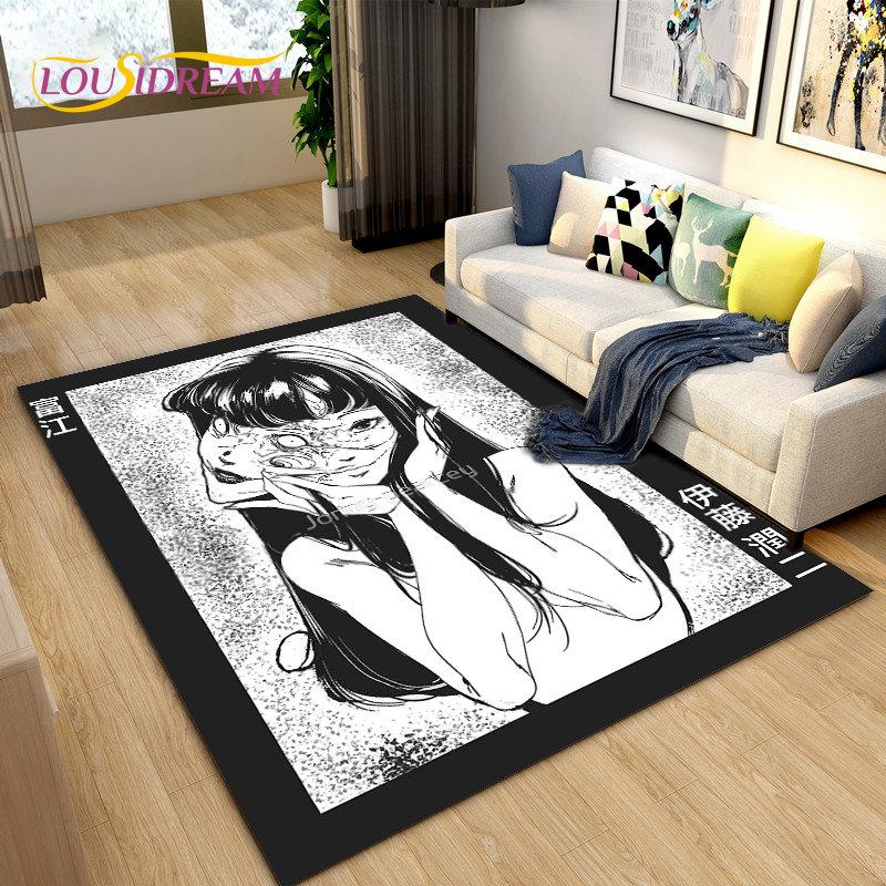 Junji Ito Tomie Kawakami Ghost Area Rug Большой ковер для гостиной Спальня Диван Коврик Украшение, детский нескользящий напольный коврик